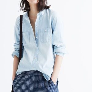 Madewell Medium Slim Ex-Boyfriend Denim Shirt